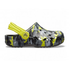 Дитячі Crocs Kids' Baya Clog Volt Вlack/Сamouflage/Green