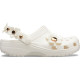 Жіночі Crocs Classic Metallic Blooms Clog White з квіточками купити в Україні