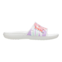 Жіночі Крокси Classic Slide Tie-Dye Graphic White