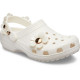 Жіночі Crocs Classic Metallic Blooms Clog White з квіточками купити в Україні