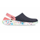 Жіночі Crocs LiteRide Clog Navy/Melon із кляксою на підошві купити в Україні