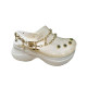 Жіночі Crocs Classic Bae Translucent Clog White з ланцюгом купити в Україні