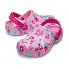 Дитячі Crocs Kids' Baya Clog Volt Flowers Pink