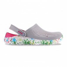 Жіночі Crocs LiteRide Clog Pearl/White з ляпками на підошві