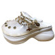 Жіночі Crocs Classic Bae Translucent Clog White з ланцюгом купити в Україні