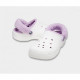 Жіночі зимові утепленні Crocs Baya Lined Clog Fuzz-Strap Clogs White купити в Україні