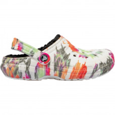 Жіночі зимові утепленні Crocs Classic Lined Tie Dye Black/Multi