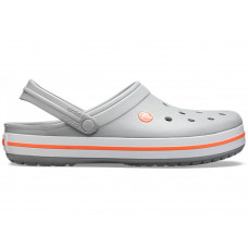 Crocs Crocband Light Grey/Bright Coral