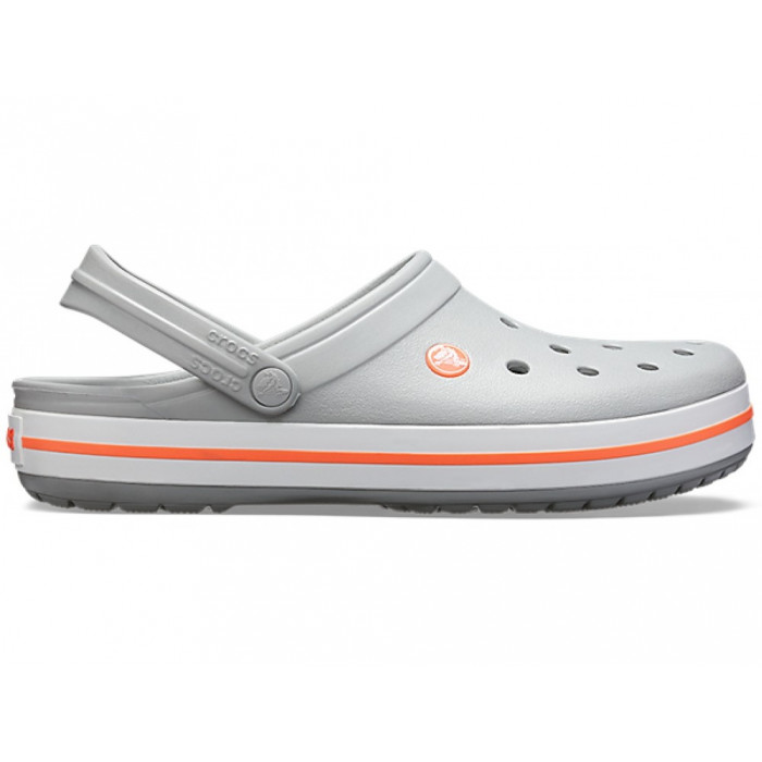 Crocs Crocband Light Grey/Bright Coral купить в Украине