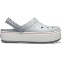 Женские Кроксы Platform Light Grey/Rose