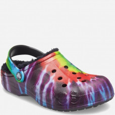 Зимові утепленні Crocs Baya Lined Clog Tiedye Multi/Black