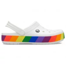 Женские Crocs Crocband Rainbow Block Clog White