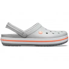 Crocs Crocband Light Grey/Bright Coral